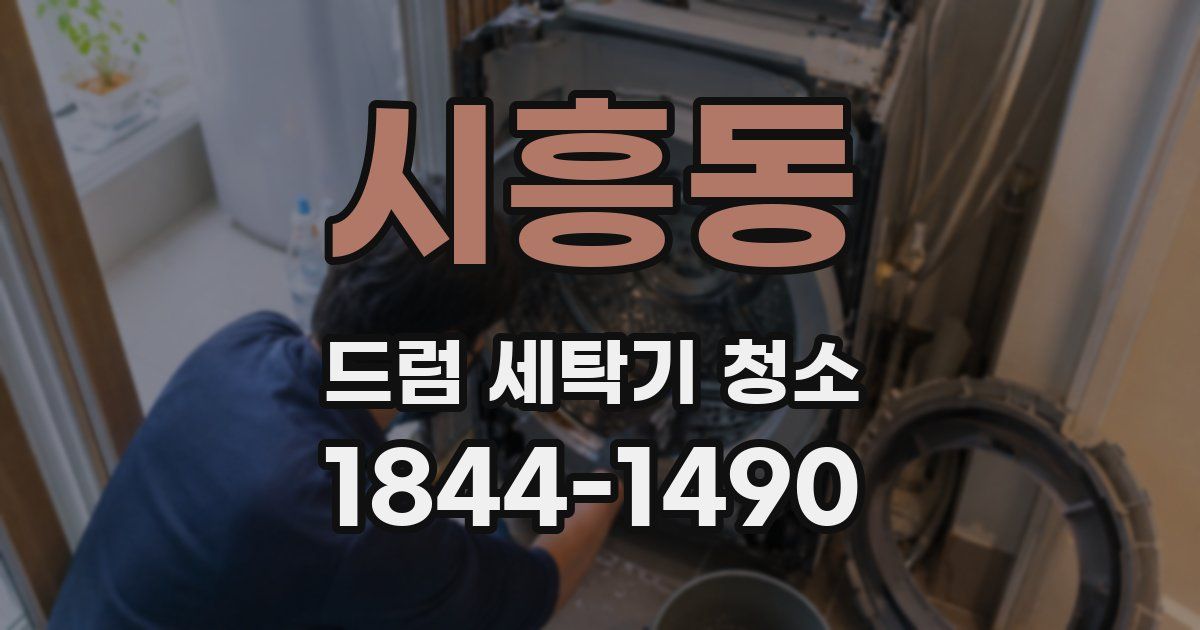 시흥동 드럼 세탁기 청소