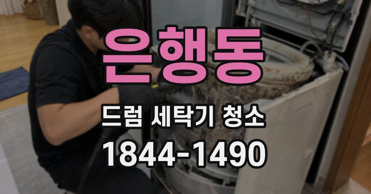 은행동 드럼 세탁기 청소