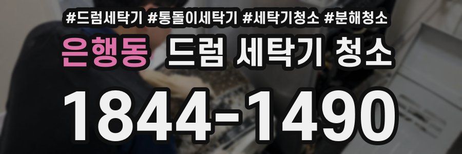 은행동 드럼 세탁기 청소