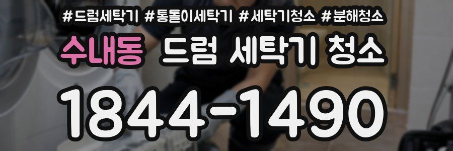 수내동 드럼 세탁기 청소