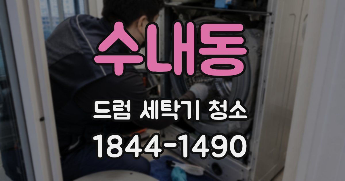 수내동 드럼 세탁기 청소