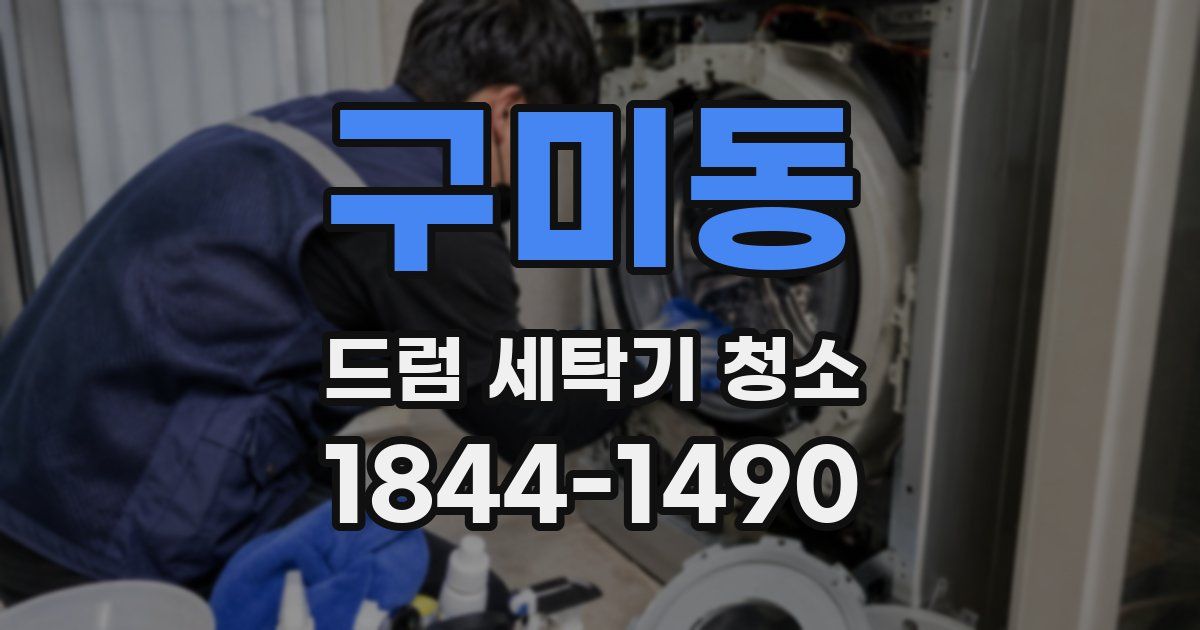 구미동 드럼 세탁기 청소