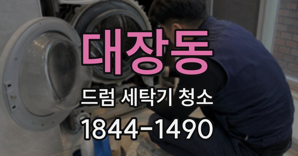 대장동 드럼 세탁기 청소