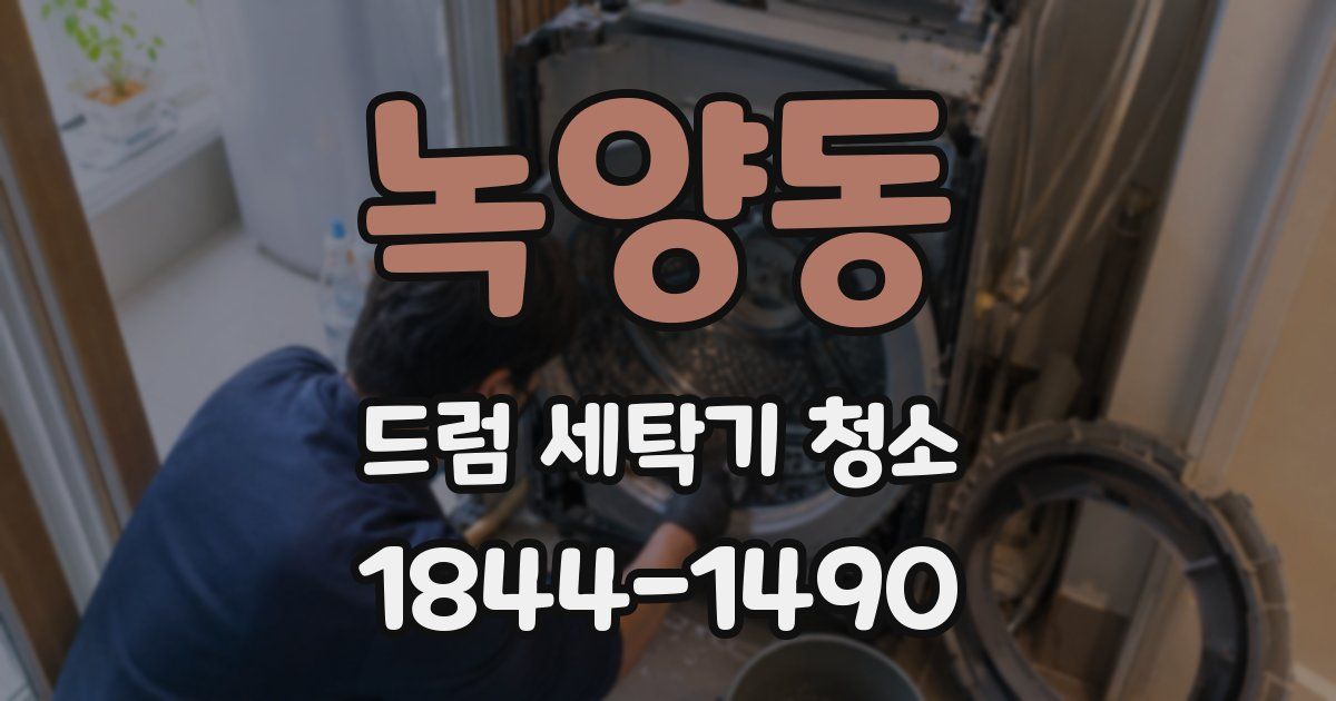 녹양동 드럼 세탁기 청소