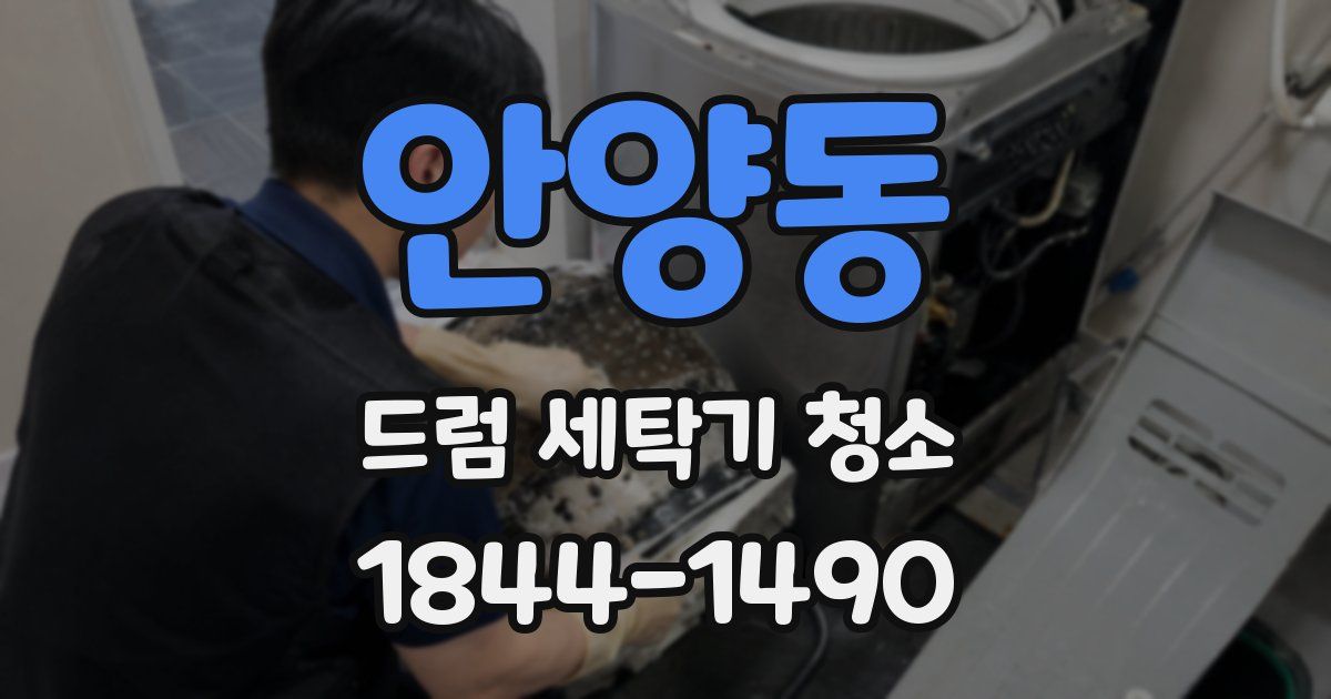 안양동 드럼 세탁기 청소