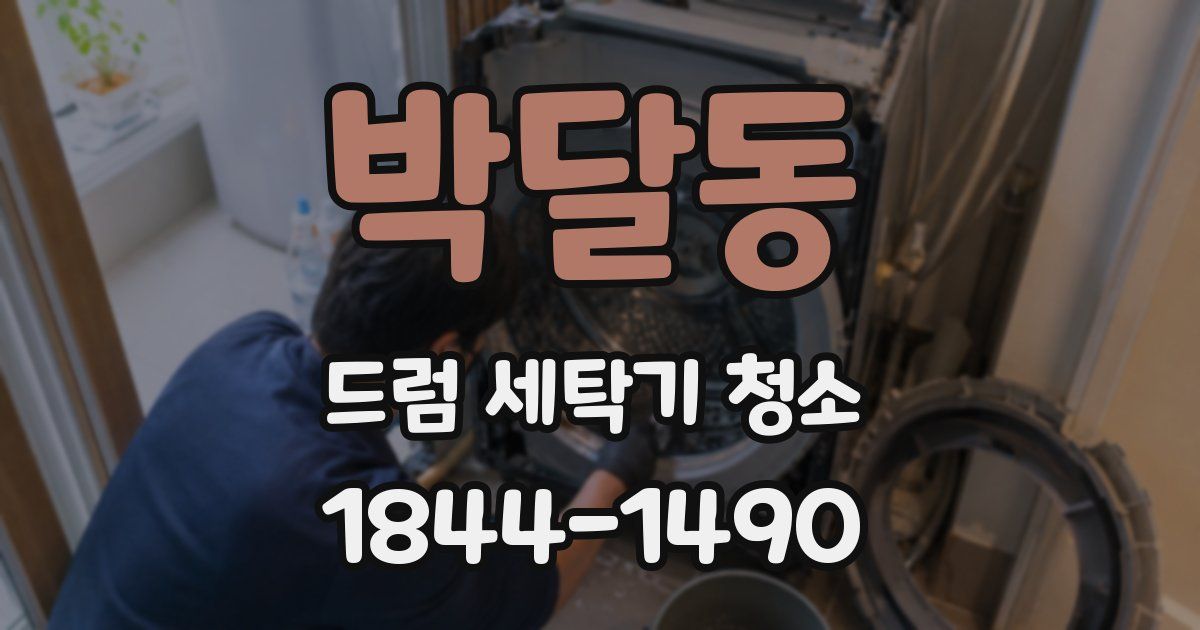박달동 드럼 세탁기 청소