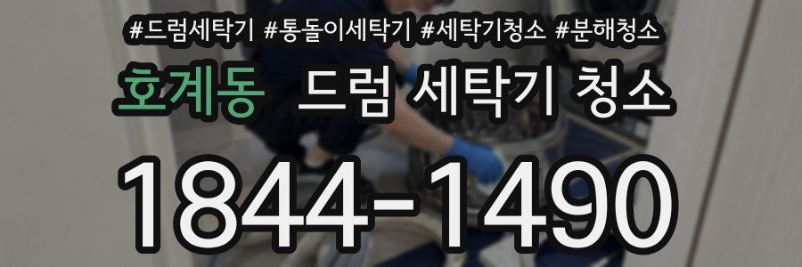 호계동 드럼 세탁기 청소