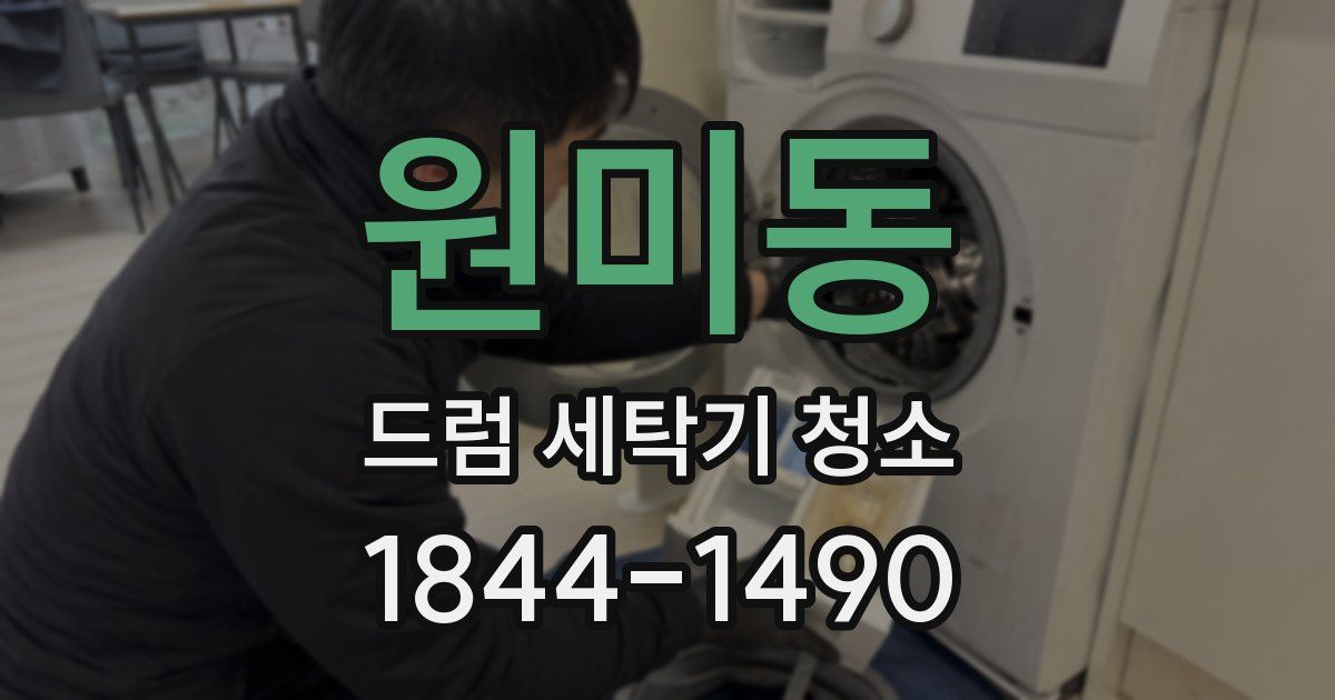 원미동 드럼 세탁기 청소
