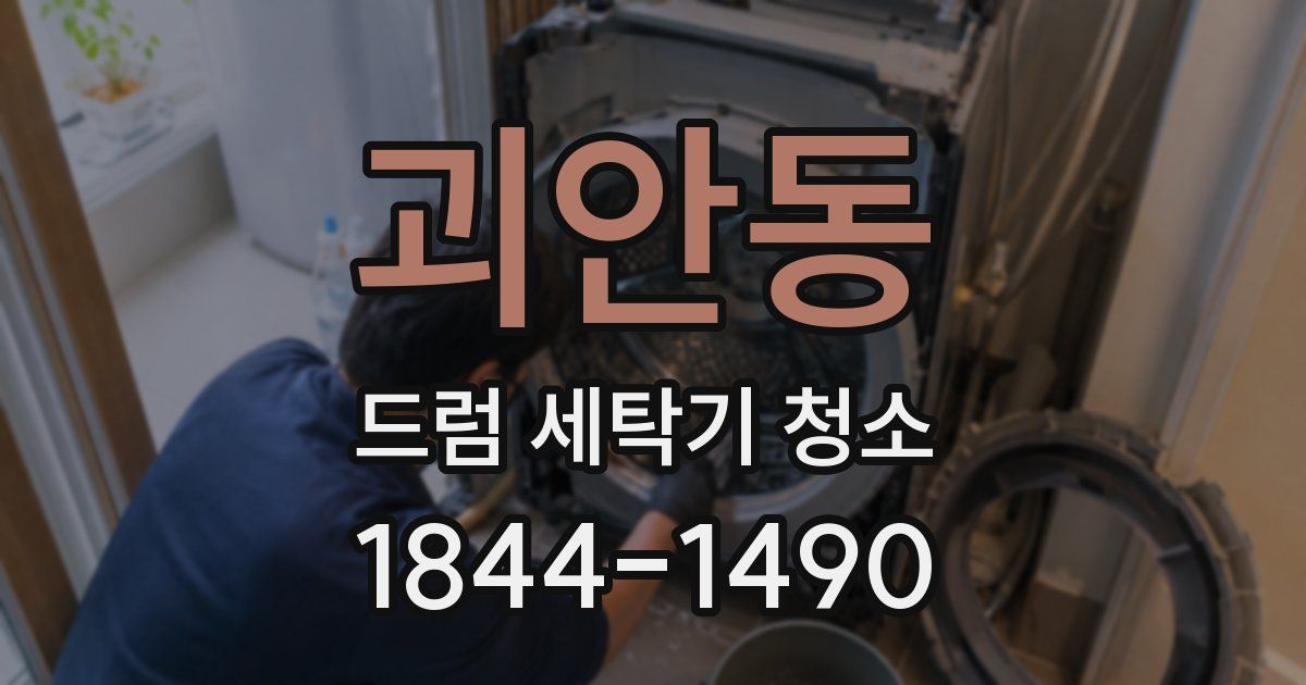 괴안동 드럼 세탁기 청소