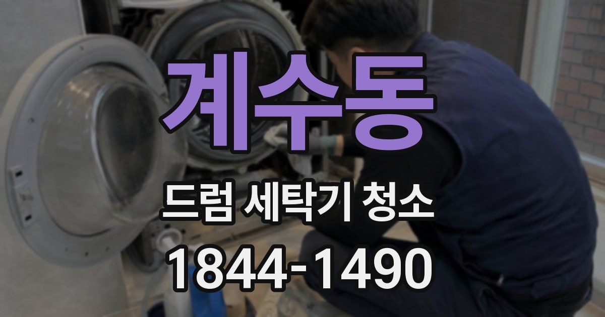 계수동 드럼 세탁기 청소