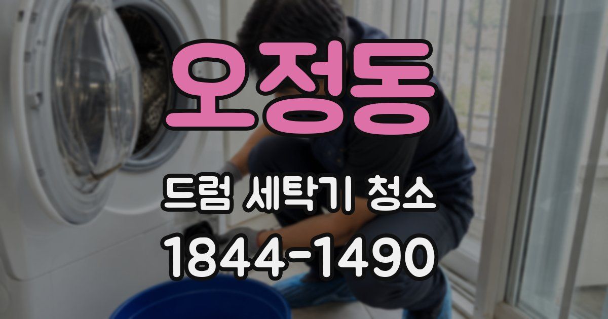 오정동 드럼 세탁기 청소