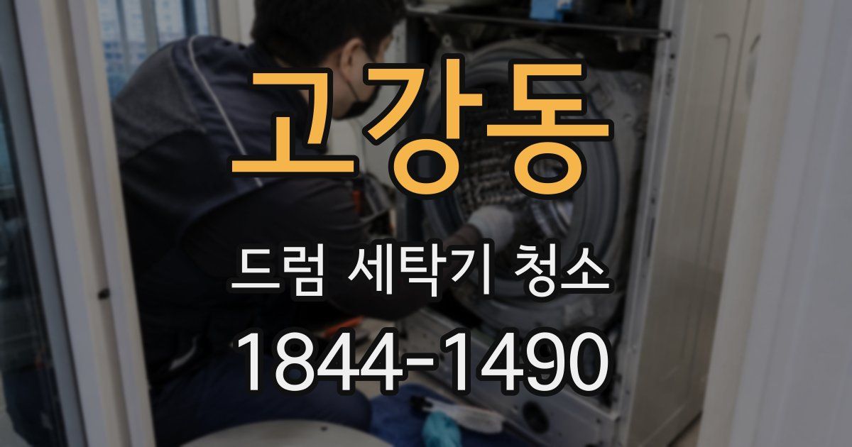고강동 드럼 세탁기 청소
