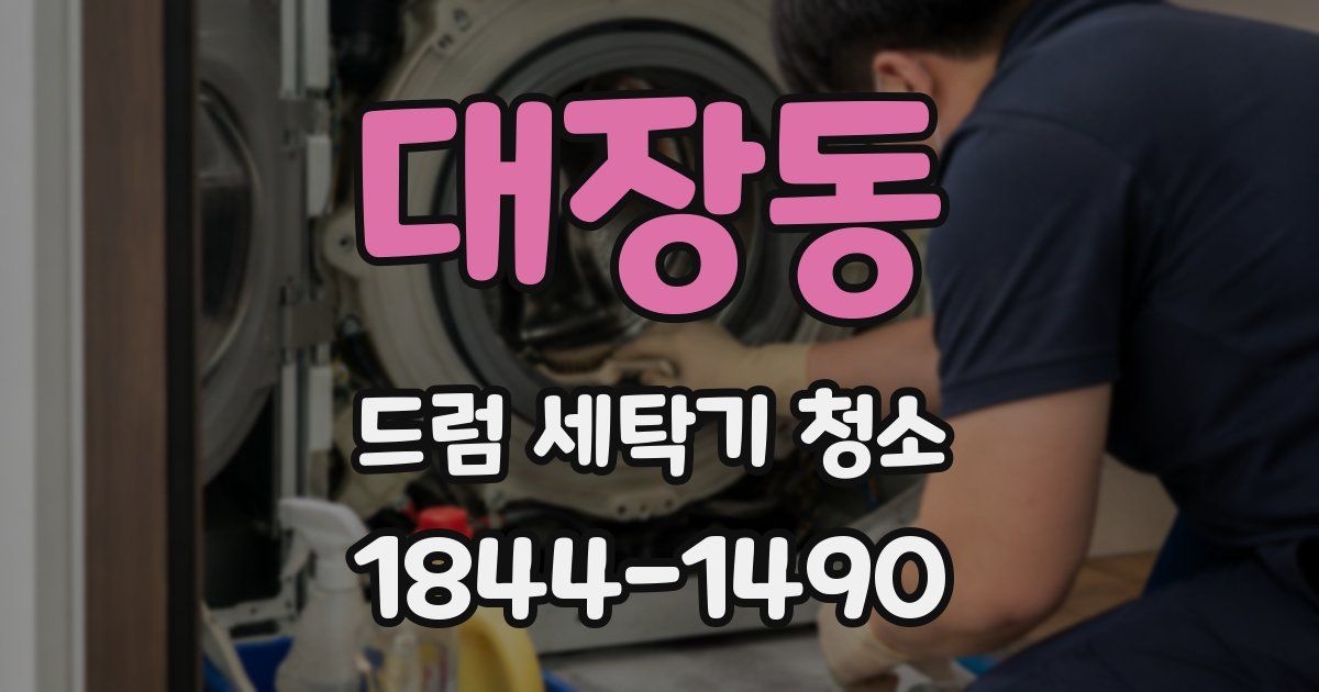 대장동 드럼 세탁기 청소