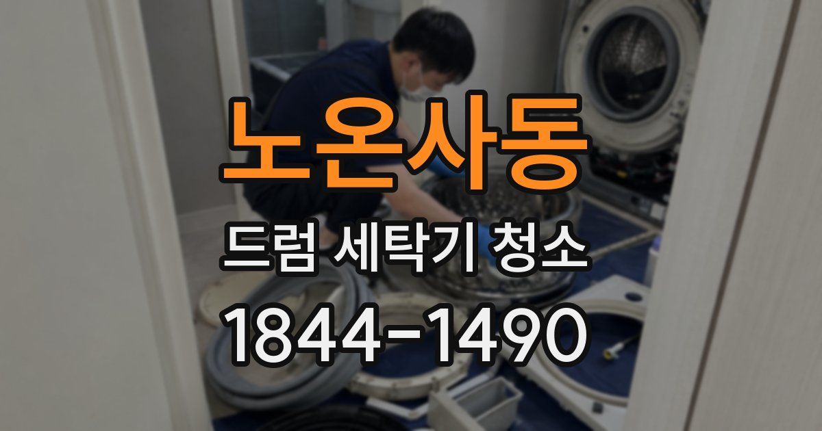 노온사동 드럼 세탁기 청소