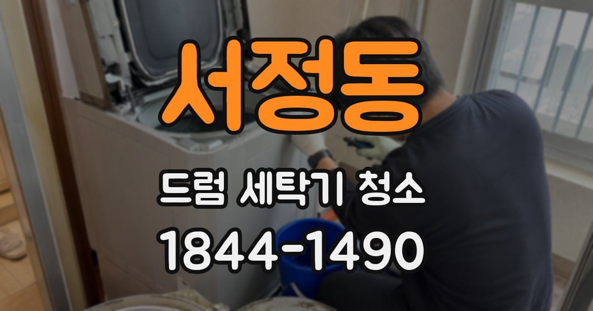 서정동 드럼 세탁기 청소