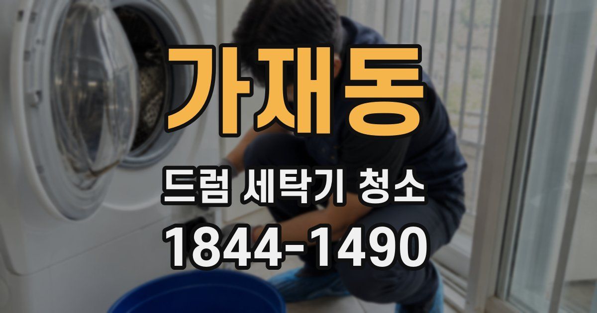 가재동 드럼 세탁기 청소