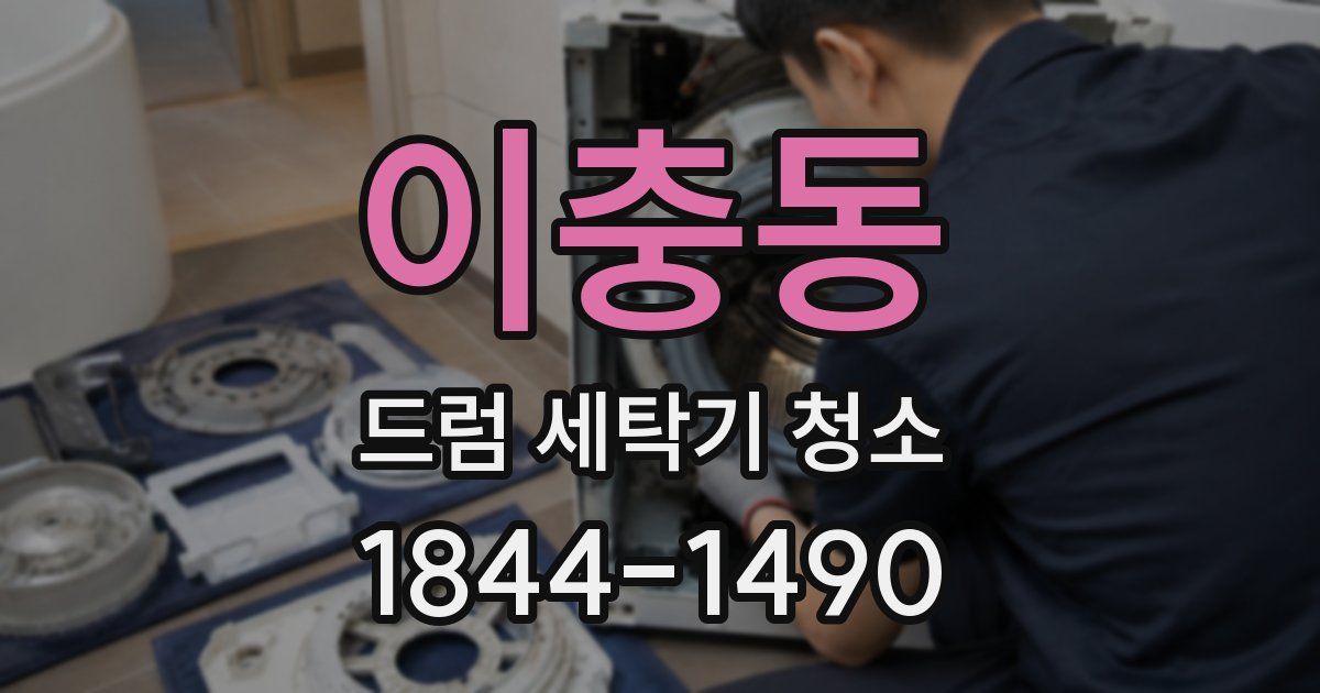 이충동 드럼 세탁기 청소
