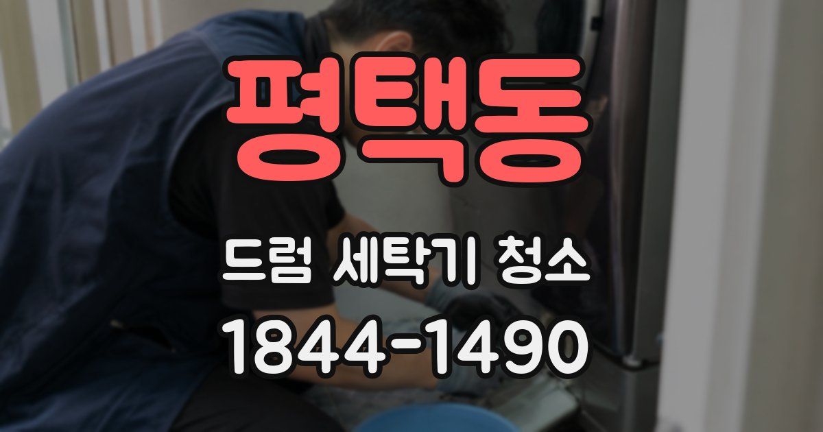평택동 드럼 세탁기 청소