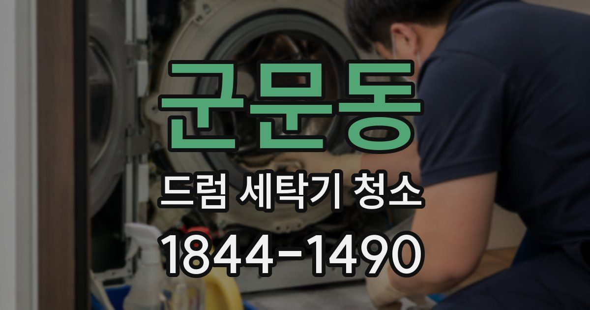 군문동 드럼 세탁기 청소