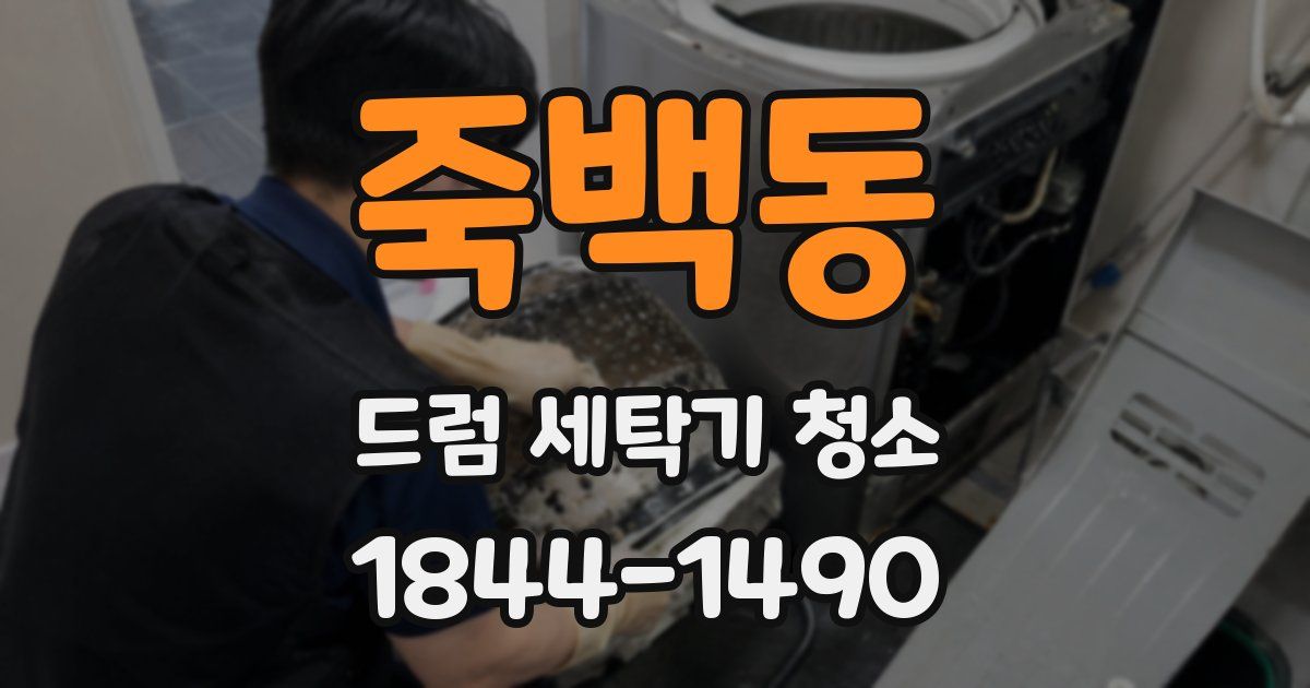 죽백동 드럼 세탁기 청소