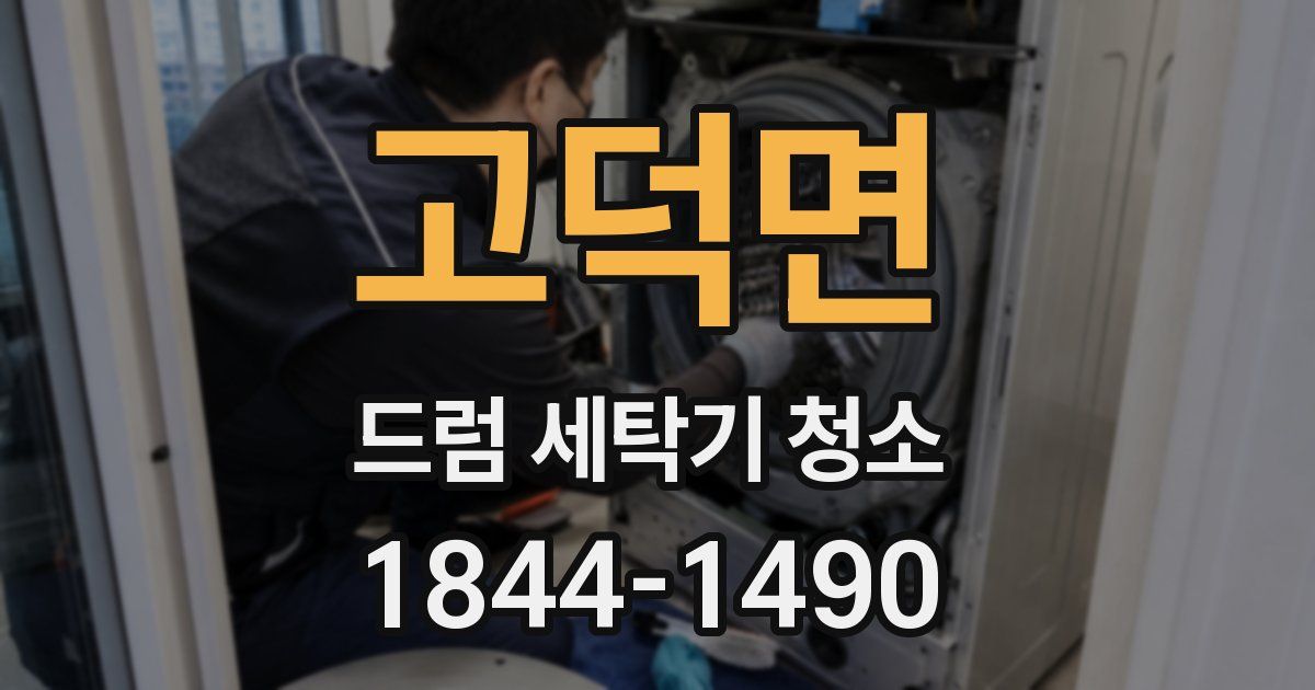 고덕면 드럼 세탁기 청소