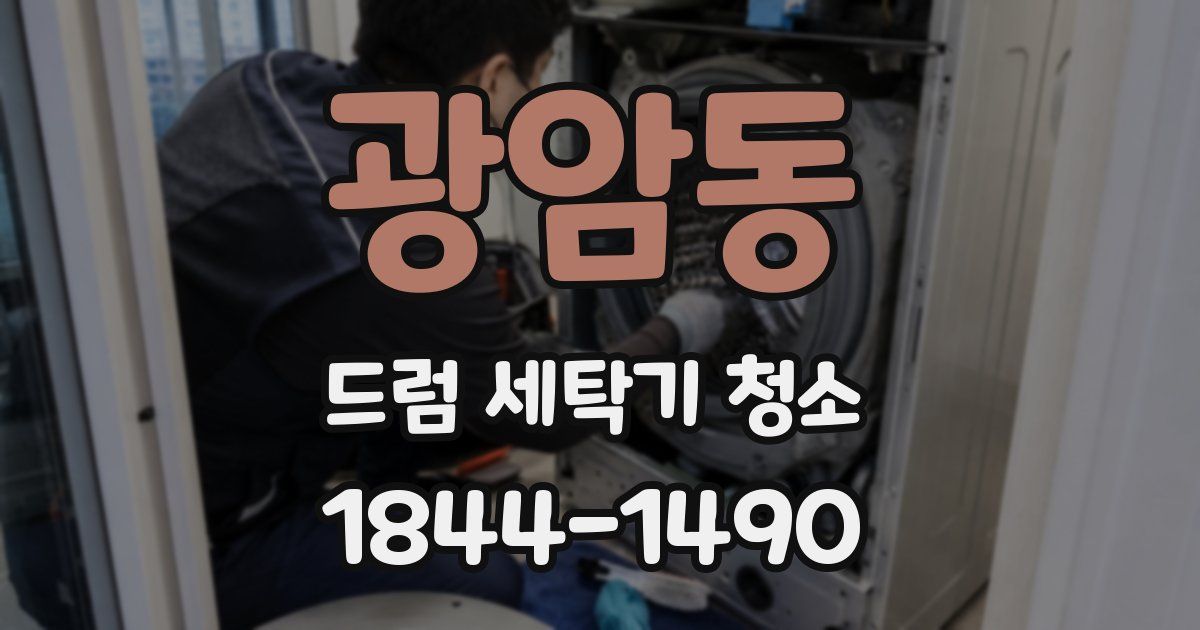 광암동 드럼 세탁기 청소