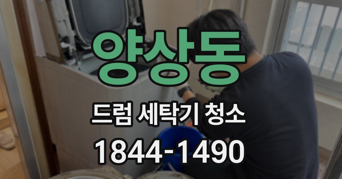 양상동 드럼 세탁기 청소
