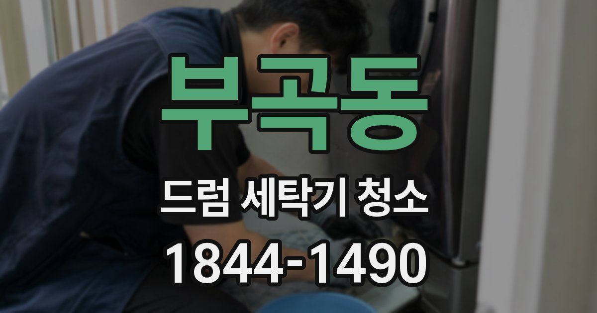 부곡동 드럼 세탁기 청소