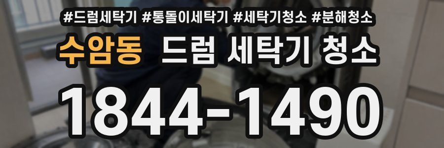 수암동 드럼 세탁기 청소