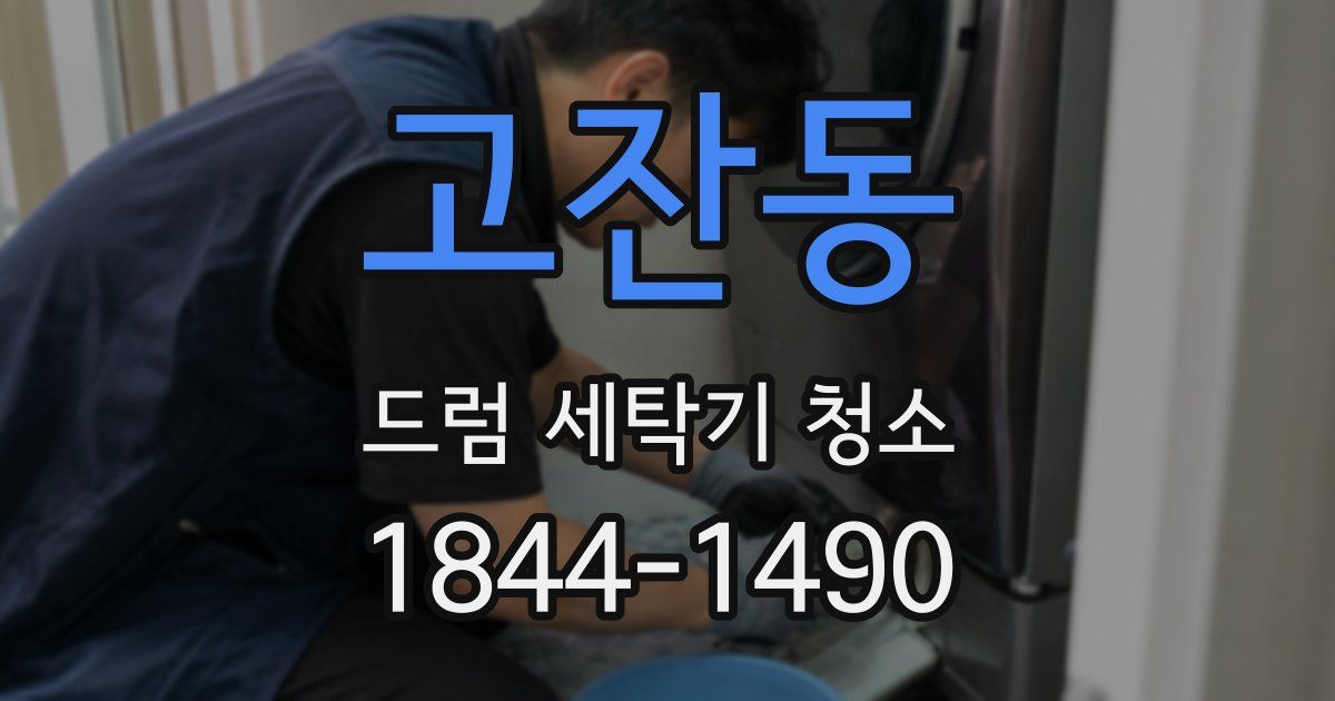 고잔동 드럼 세탁기 청소