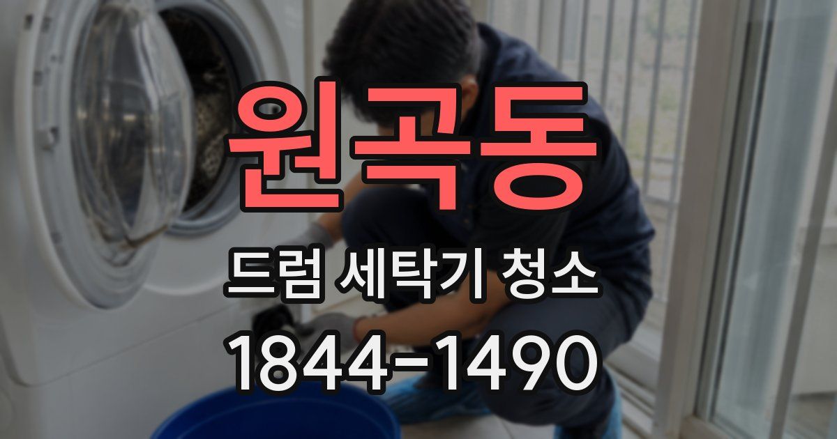 원곡동 드럼 세탁기 청소