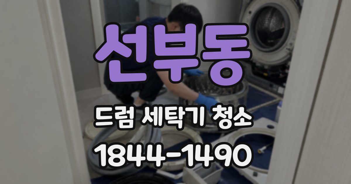 선부동 드럼 세탁기 청소