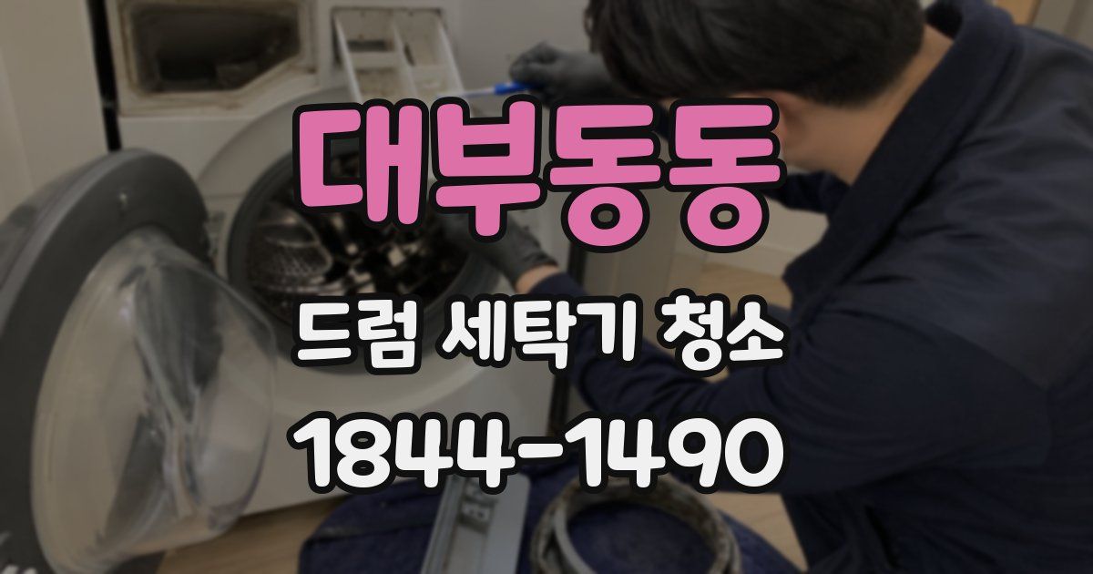 대부동동 드럼 세탁기 청소