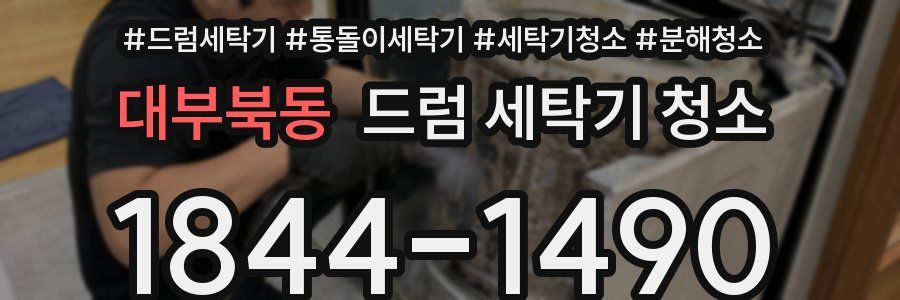 대부북동 드럼 세탁기 청소