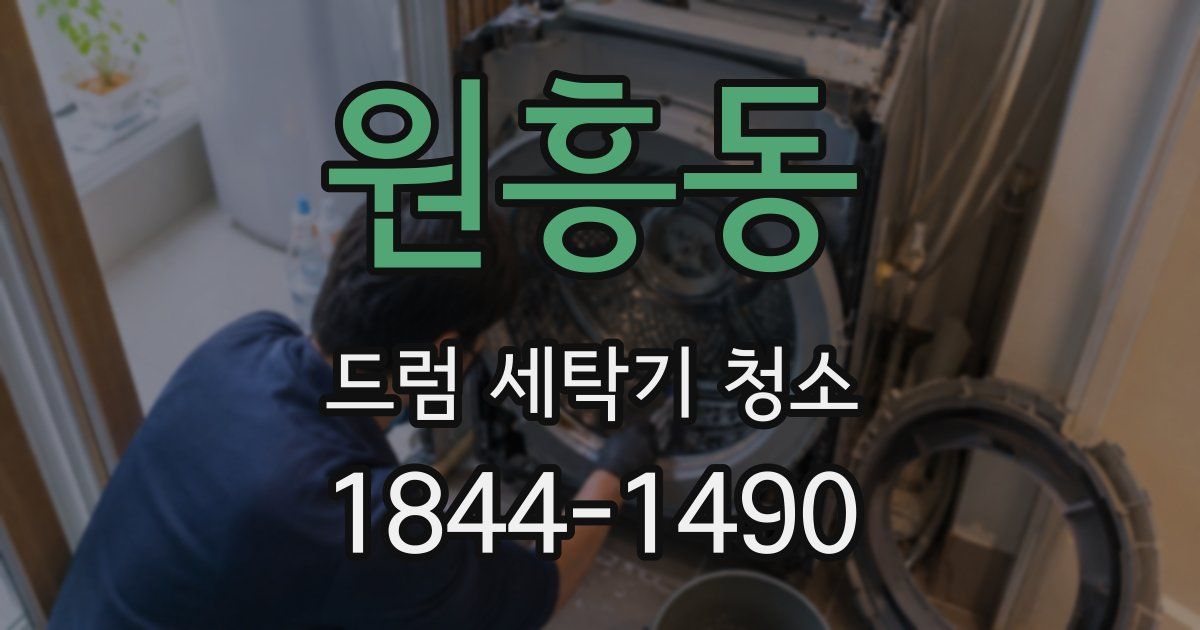 원흥동 드럼 세탁기 청소