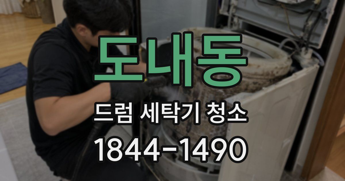 도내동 드럼 세탁기 청소