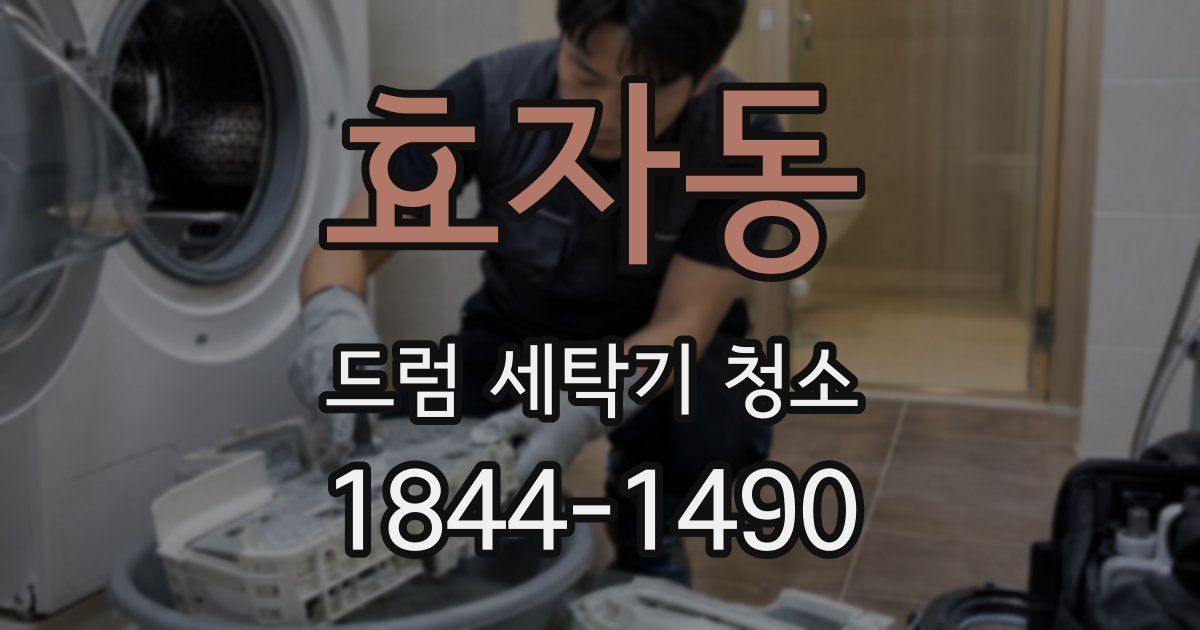 효자동 드럼 세탁기 청소