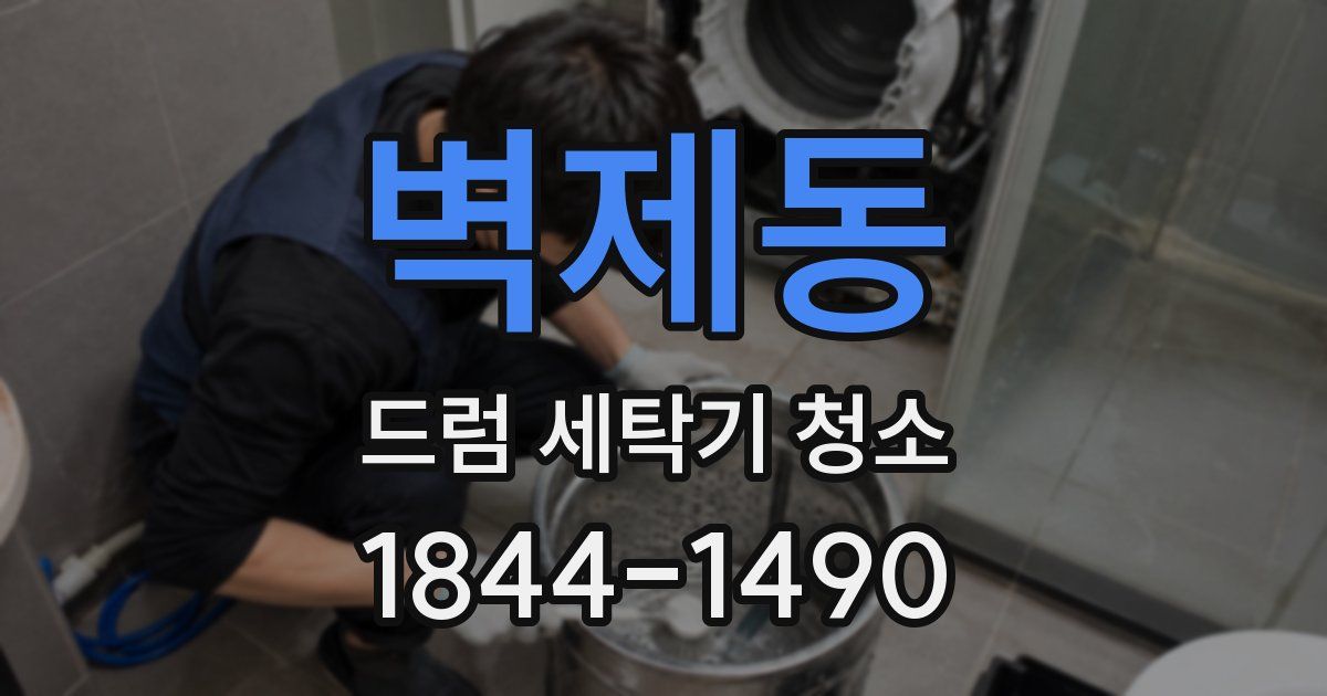 벽제동 드럼 세탁기 청소