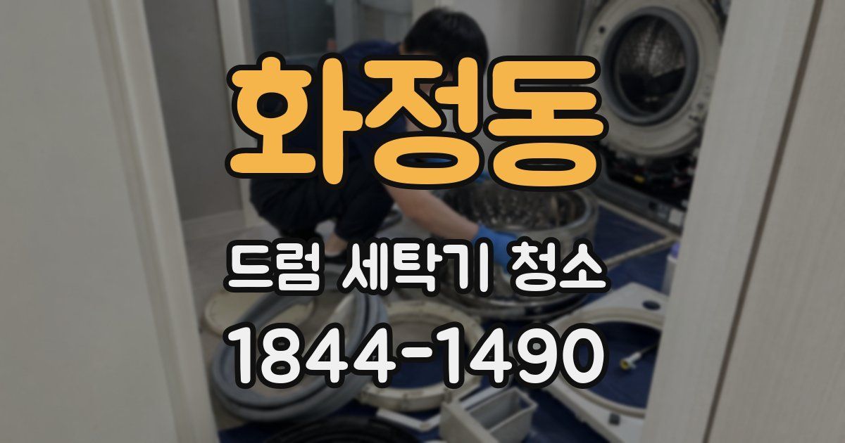 화정동 드럼 세탁기 청소