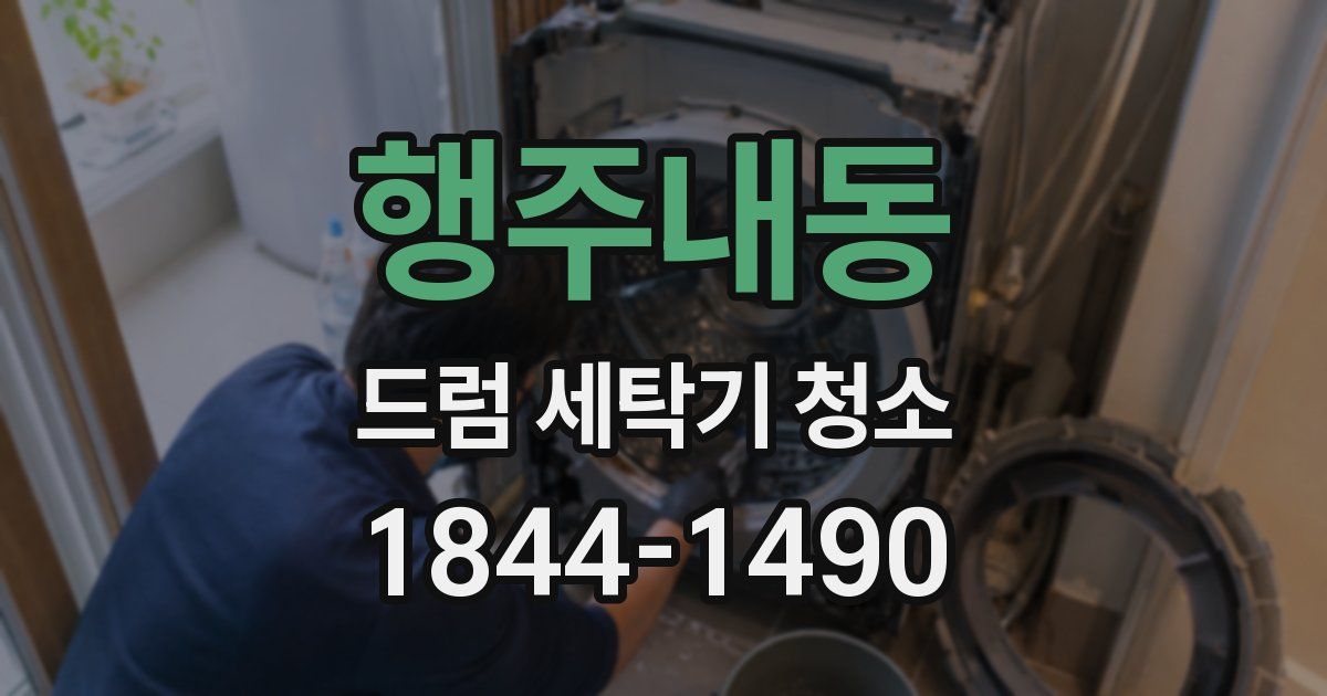 행주내동 드럼 세탁기 청소