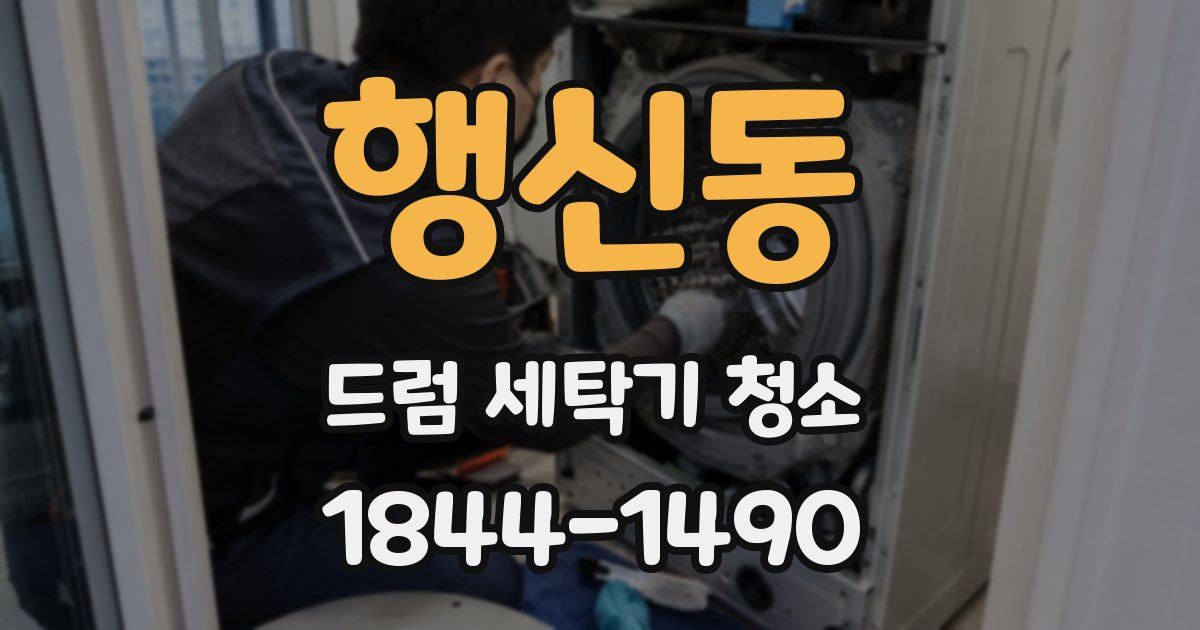 행신동 드럼 세탁기 청소