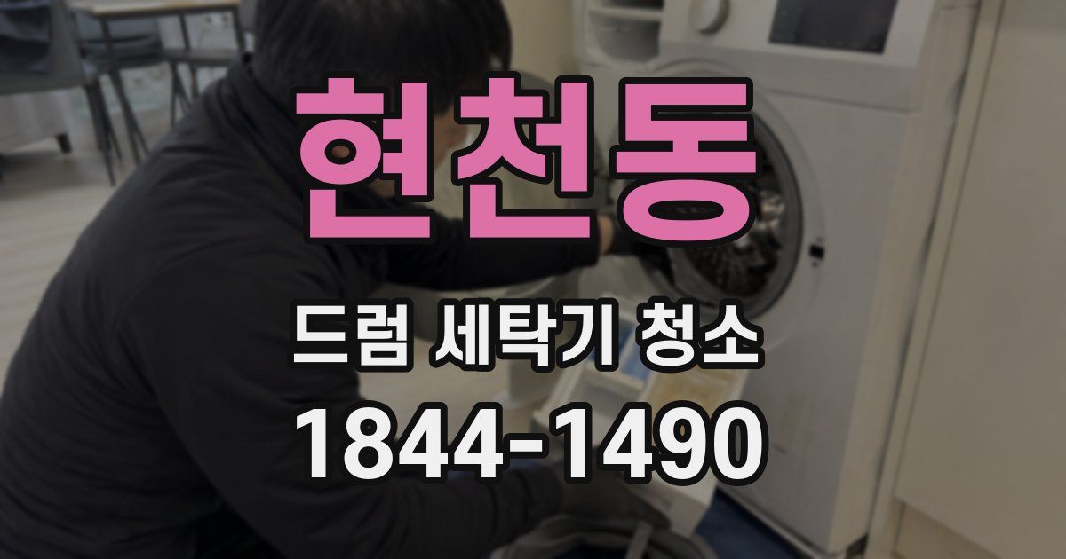 현천동 드럼 세탁기 청소