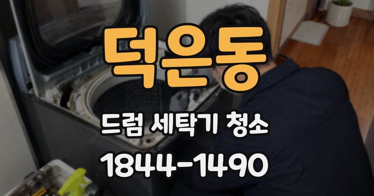 덕은동 드럼 세탁기 청소