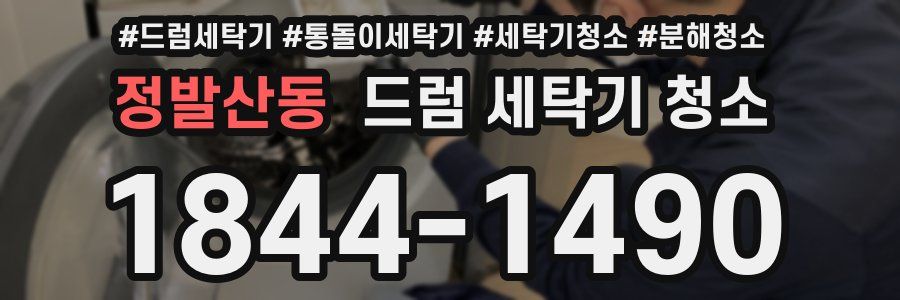 정발산동 드럼 세탁기 청소