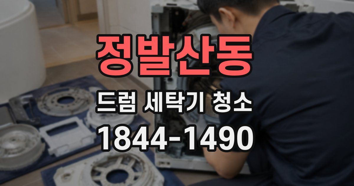 정발산동 드럼 세탁기 청소
