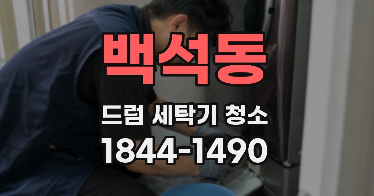 백석동 드럼 세탁기 청소