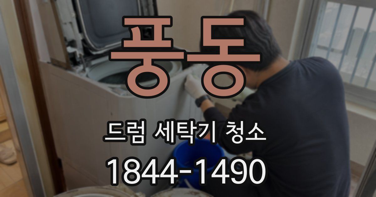 풍동 드럼 세탁기 청소