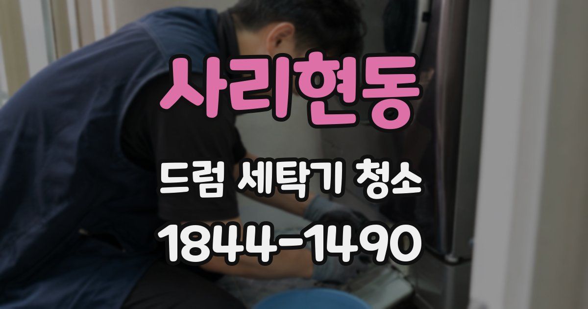 사리현동 드럼 세탁기 청소