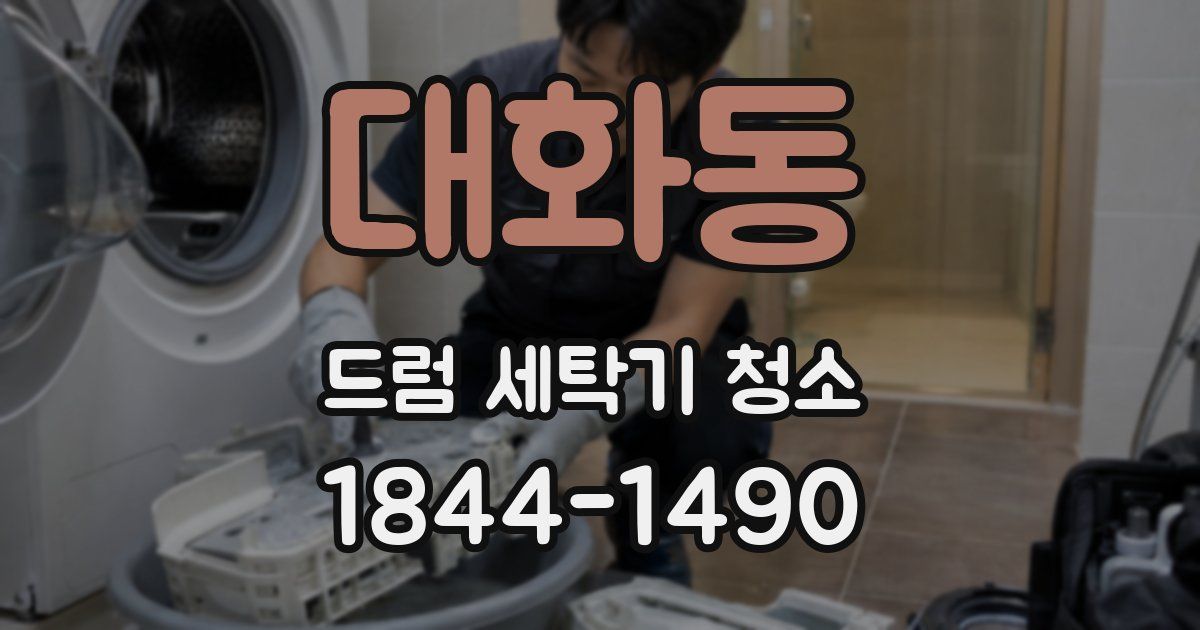 대화동 드럼 세탁기 청소