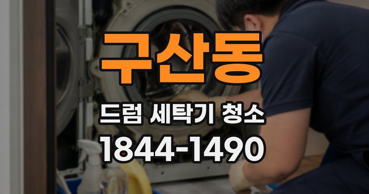 구산동 드럼 세탁기 청소